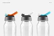Flip Top Clear Water Bottle Mockup, a Product Mockup by creatsy4 (Thumbnail 8 of 13)
