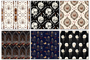 Dark Academia Halloween Pattern, a Pattern Graphic by Design Station (Thumbnail 2 of 4)