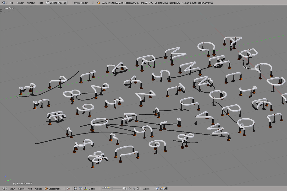 Neon Typography, an Object 3D Model by Studio Ochi (Photo 5 of 8)