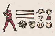 Baseball Emblems Part 3, a Branding & Logo Template by AkimD (Thumbnail 4 of 5)