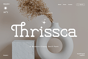 Thrissca - A Modern Classy SerifFont, a Serif Font by overlaytemplates (Thumbnail 1 of 5)