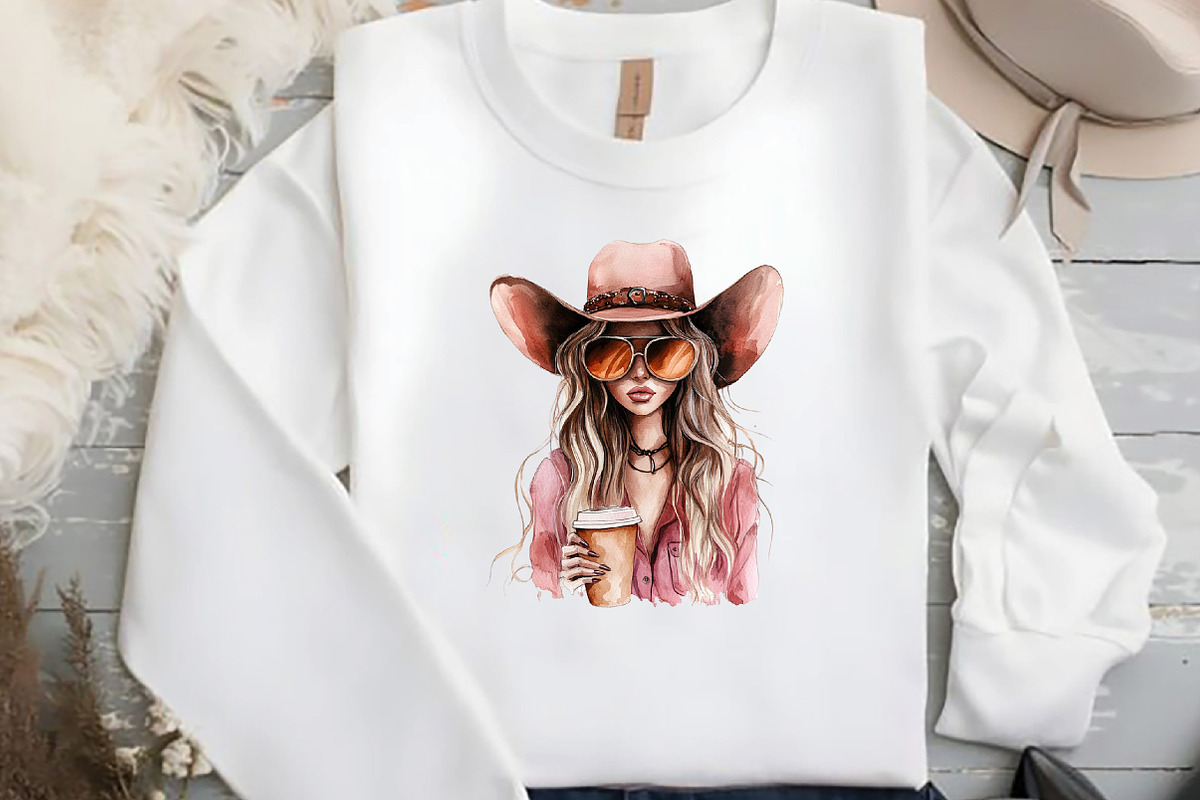 Watercolor Funny Western Boho Clipar, an Illustration by DreamCafeArt (Photo 5 of 5)