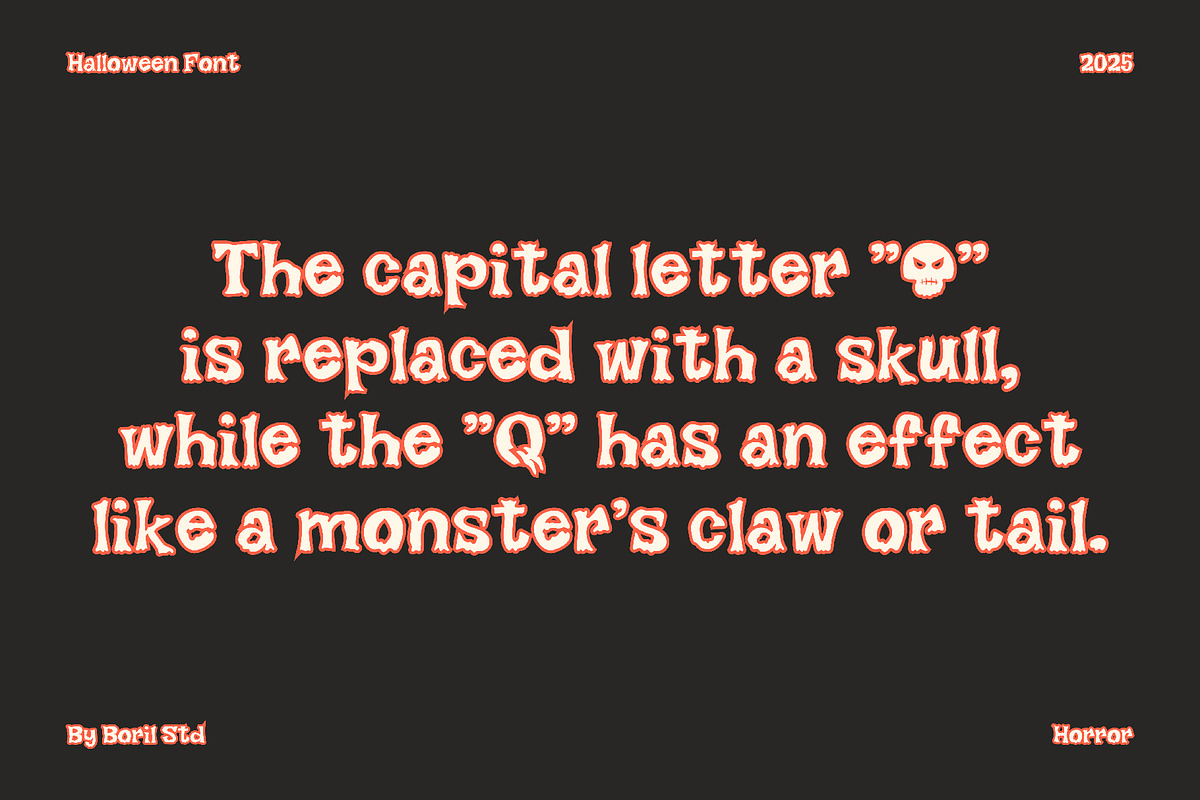 SCQORY - Halloween Horror Typeface, a Handwritten Font by Boril Std (Photo 6 of 10)