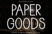 Paper Goods, a Sans Serif Font by FreshTypeINK (Thumbnail 1 of 8)