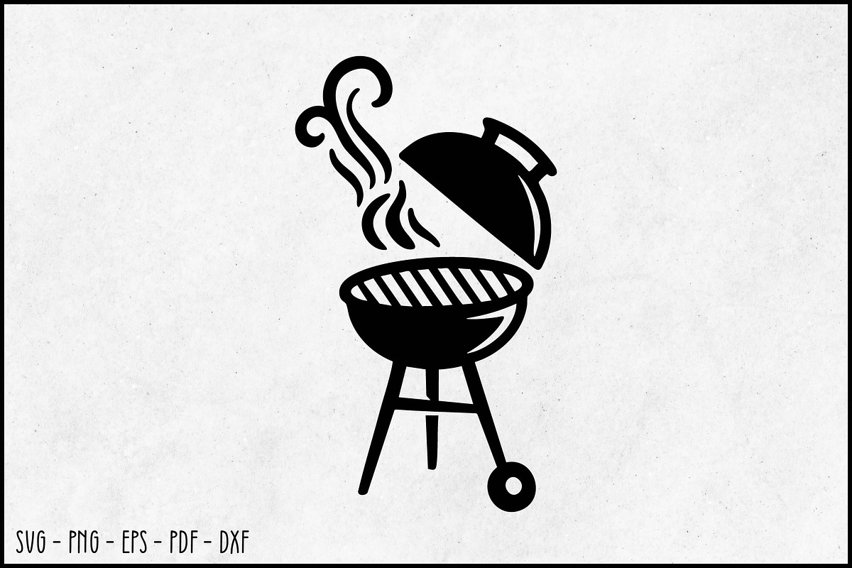 BBQ Grill Smoker Icon Silhouette SVG, an Object Graphic by BeeCraftR (Photo 1 of 3)