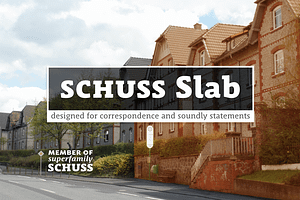 10 Fonts Schuss Slab Pro