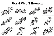 Elegant Floral Vine Silhouette, an Object Graphic by Creativeshirt (Thumbnail 1 of 3)
