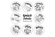 Spices and herbs labels set, a Decorative Illustration by Primula`s shop (Thumbnail 11 of 12)