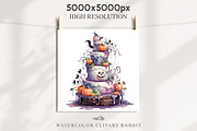 Halloween Cake Spooky Baking Clipart, a Seasonal Illustration by Rabbit Heart (Thumbnail 8 of 10)