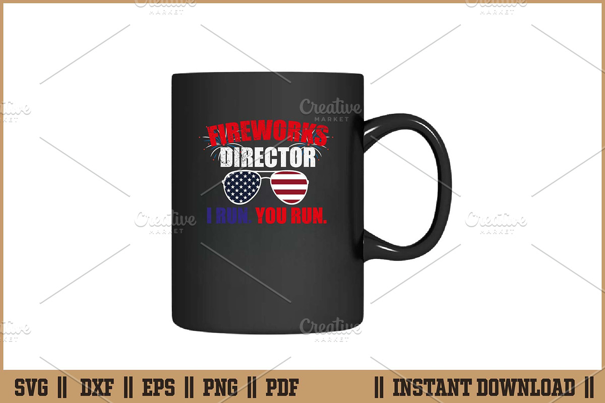 Fireworks Director I Run You Run SVG, an Illustration by Handy Arts Studio (Photo 3 of 3)