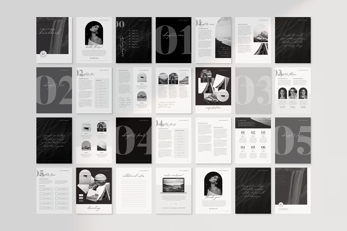 Black and White Ebook Template, a Marketing Template by frommakertomaker (Photo 2 of 10)