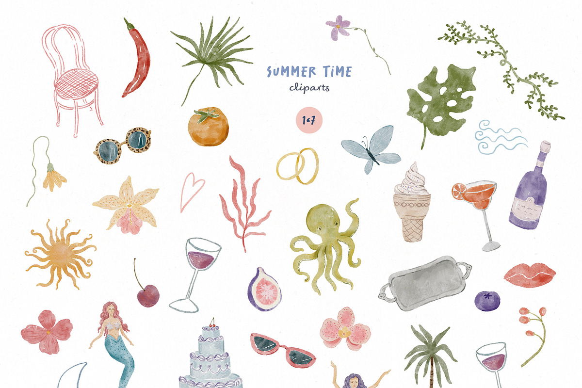 Summer Time - Whimsical Collection, a Decorative Illustration by Les Frolova (Photo 5 of 12)