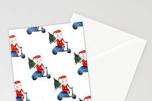 Xmas Watercolor Patterns