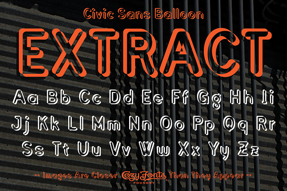 Civic Sans Balloon Extract preview 3