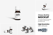 Glass Bottle Mockup, a Packaging Mockup by bimockup (Thumbnail 1 of 6)