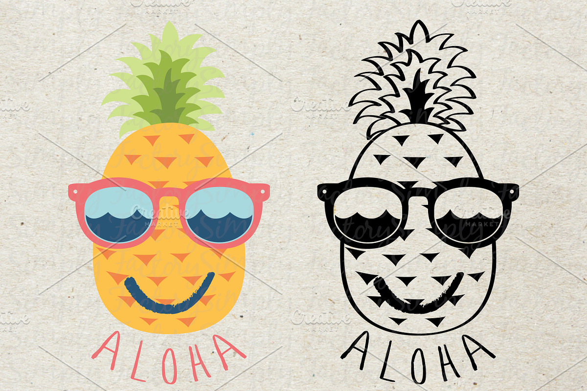 Summer Aloha Pineapple Design, an Illustration by Simply Factory (Photo 1 of 2)
