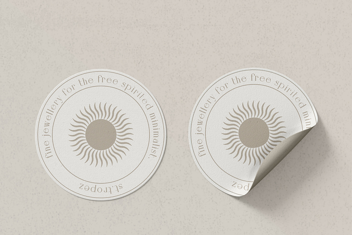 luana | sticker, a Stationery Template by atelier marbl