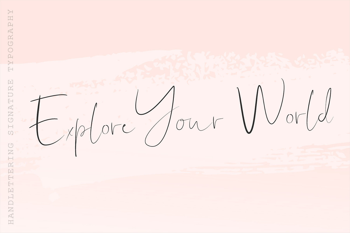 Shallou Signature Script Typeface preview 6