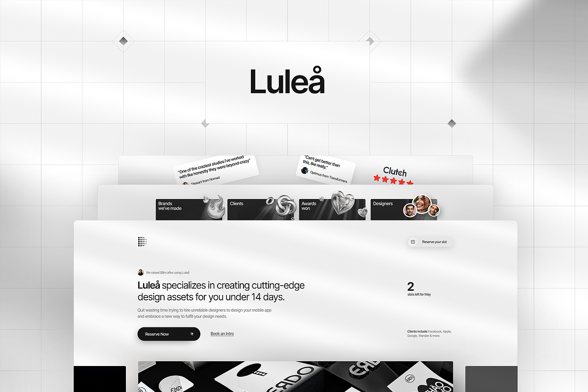 Luleå — Framer Subscription Template, a Landing Page Template by creativecueco (Photo 1 of 6)