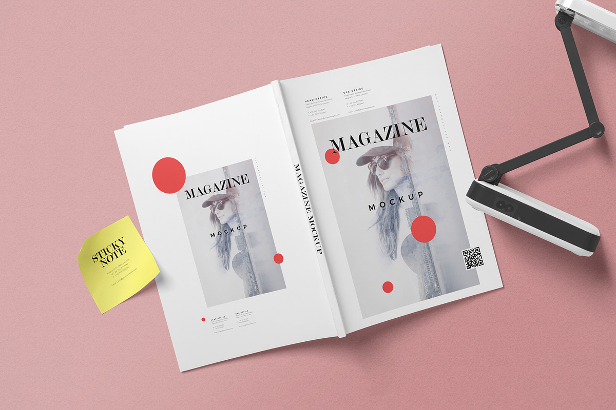 A4 Magazine Mockups, a Books & Magazine Mockup by ZippyPixels