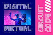 Hexaline Multiline Tech Font, a Font by PutraCetol Studio (Thumbnail 2 of 5)