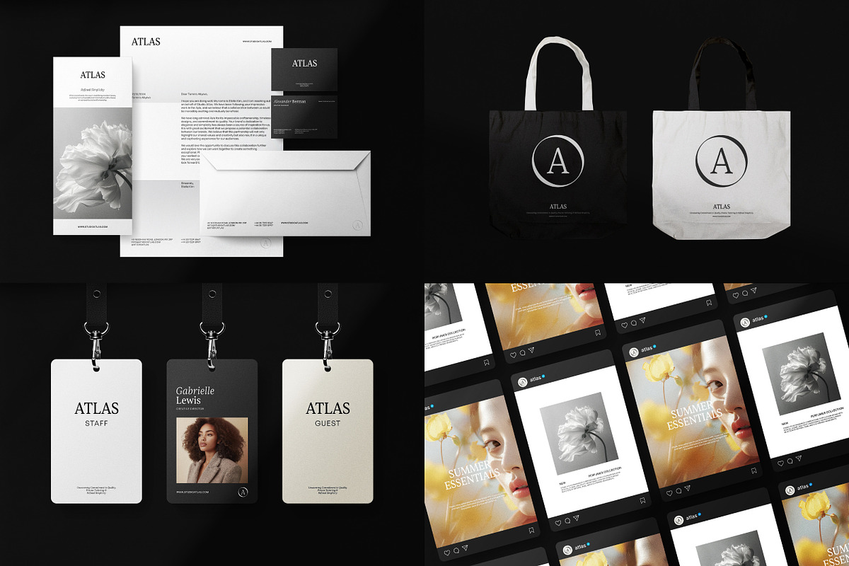 ATLAS / Branding Mockups (02), a Books & Magazine Mockup by Studio Dara (Photo 1 of 27)