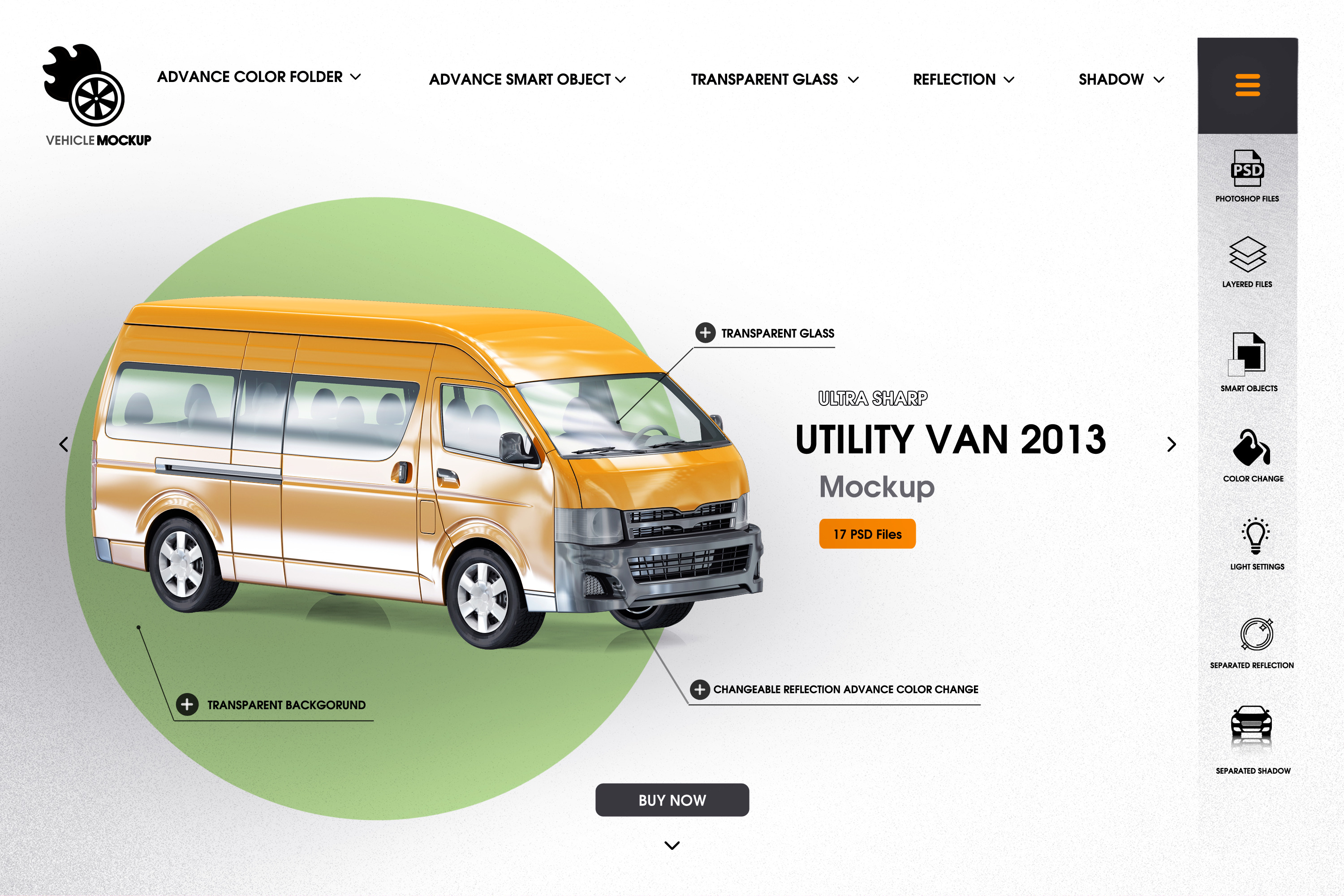 Utility van 2013, an Advertising Mockup by IsometricWorld