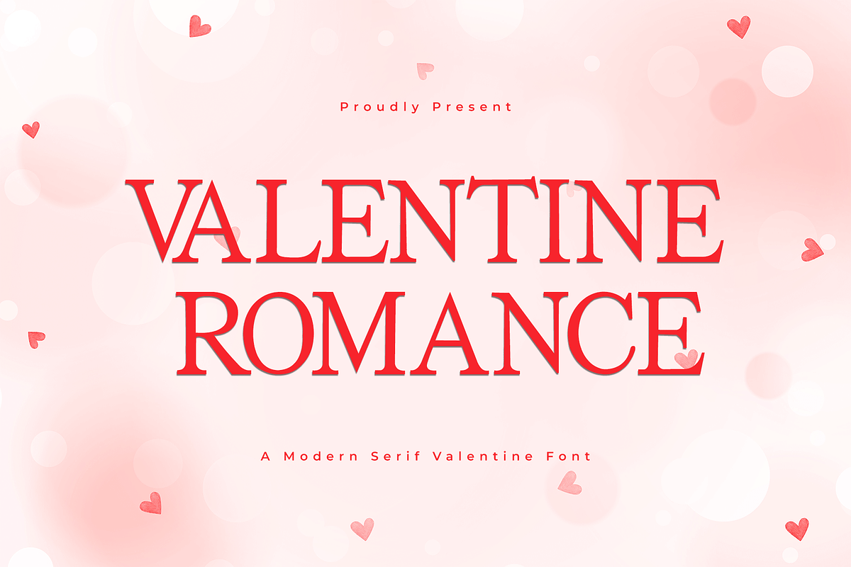 Valentine Romance - Serif Valentine, a Serif Font by overlaytemplates (Photo 1 of 5)