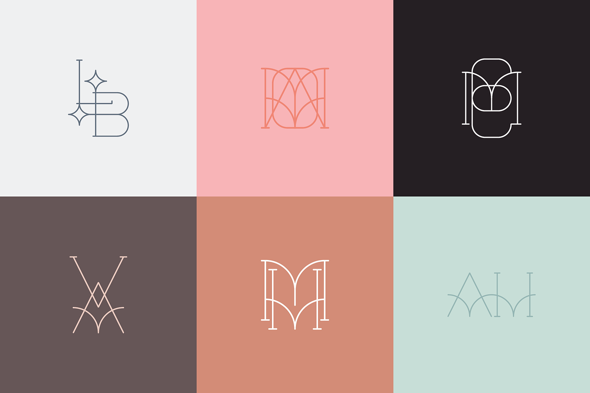 Magic All Caps Serif Monogram Font preview 5