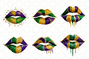 Mardi Gras Lips Clipart Mardi Gras, an Illustration by Black Bird Studio (Thumbnail 5 of 6)