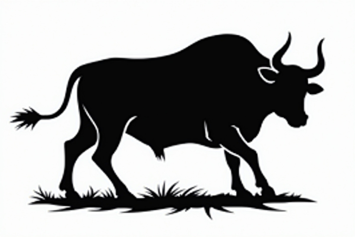 Standing Bull Silhouette Pack, an Illustration by jahid234 (Photo 2 of 9)