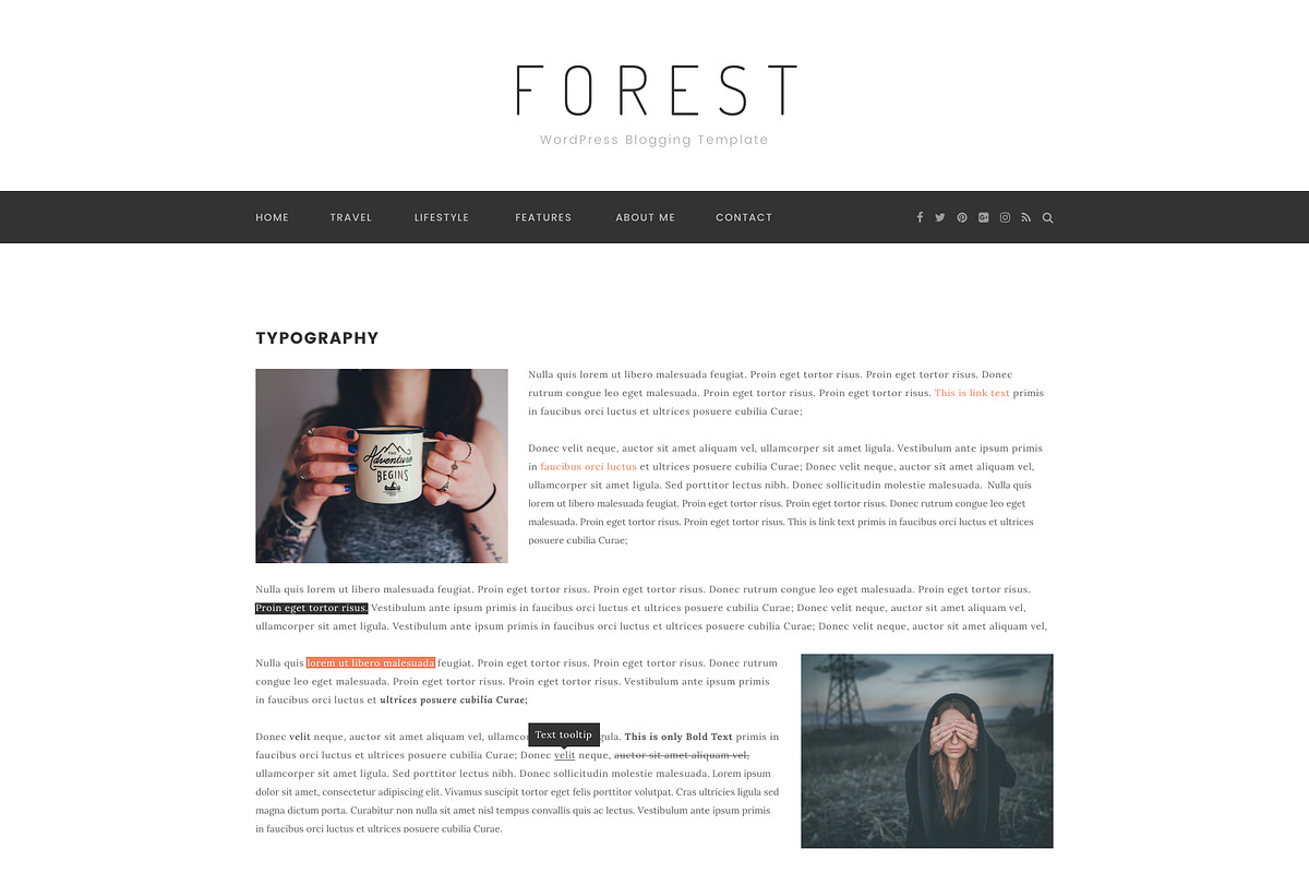 Forest - Minimal Blogging Template, a Device Mockup by bigpsfan's SHOP (Photo 20 of 20)