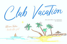 Club Vacation Handwritten Font