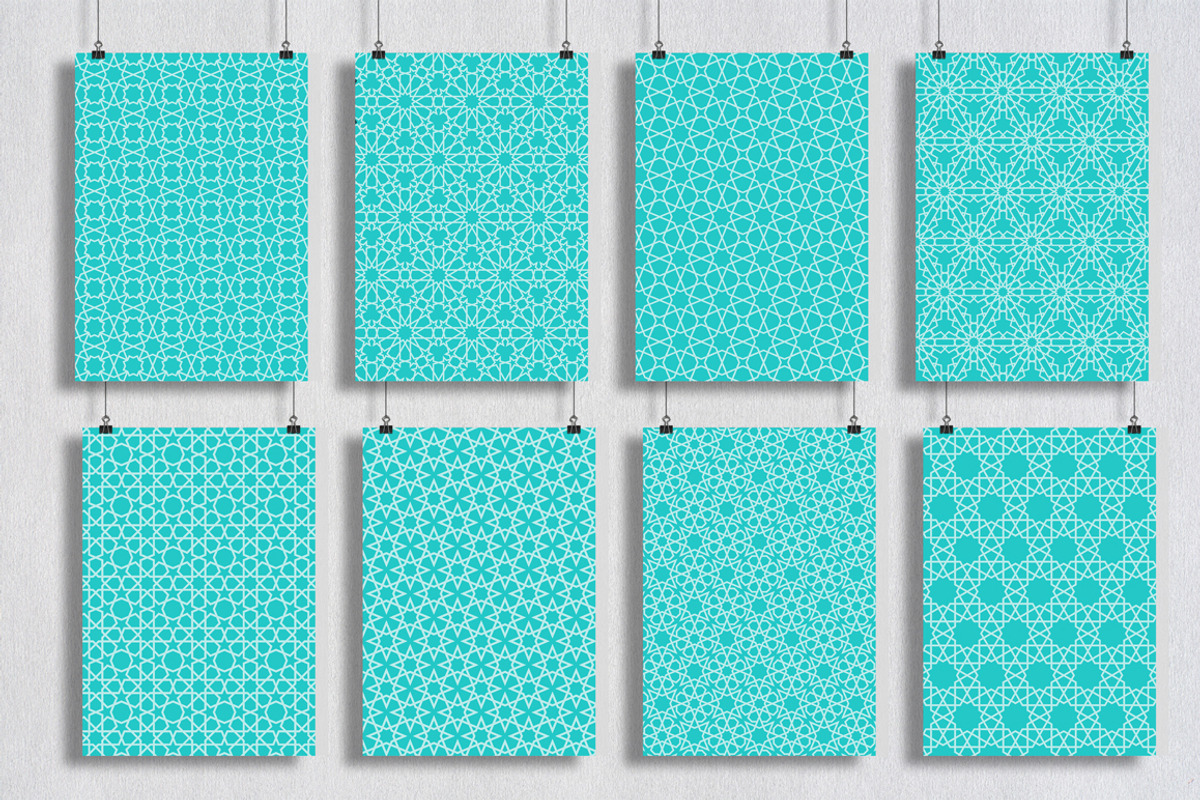 Islamic seamless patterns bundle, a Pattern Graphic by Yapanda (Photo 5 of 6)