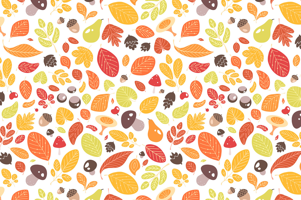 Autumn bundle, patterns, posters, an Animal Illustration by Good Studio (Photo 3 of 15)