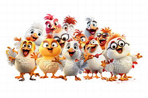 Funny Chicken Clipart