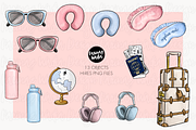 Pink Travel girl clipart png, a Person Illustration by Parinaz Wadia Design (Thumbnail 9 of 10)