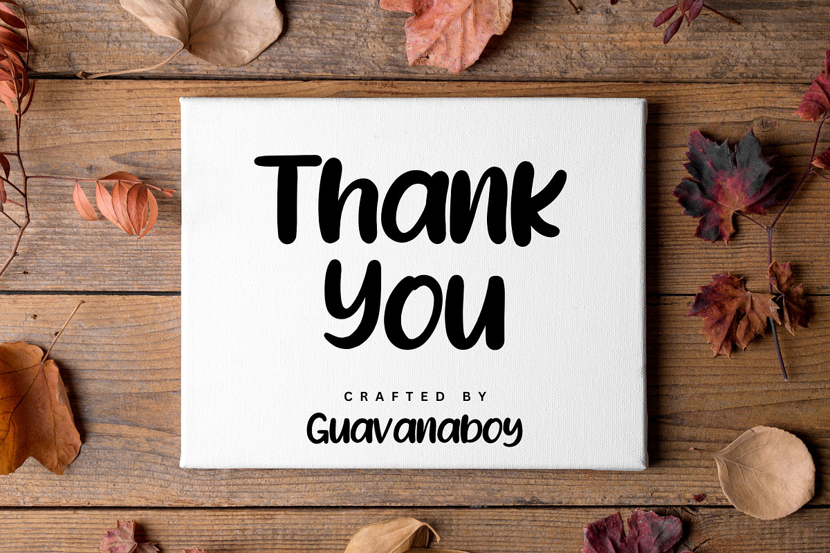 Mini Moow Fun Instagram Brush Font, a Script Font by Guavanaboy (Photo 9 of 9)