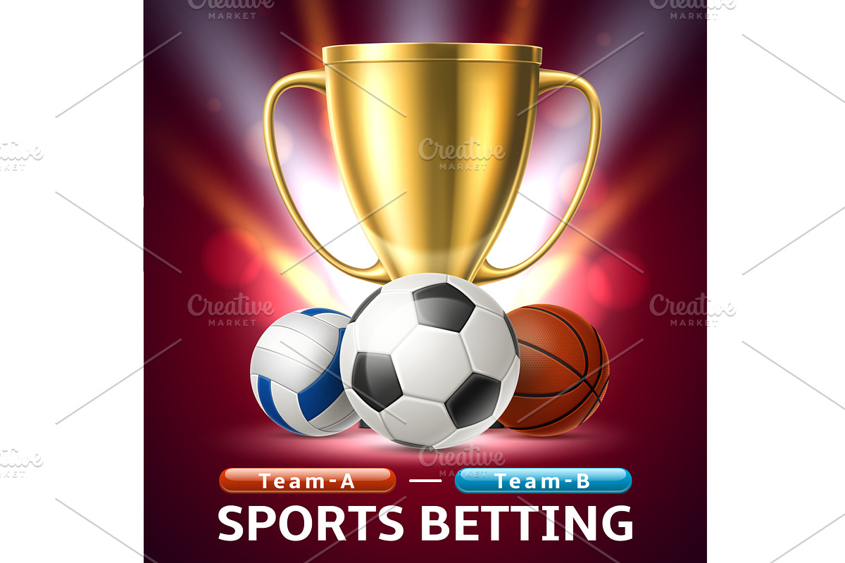 Realistic banner with sports balls, a Sport Illustration by Vectorbuum