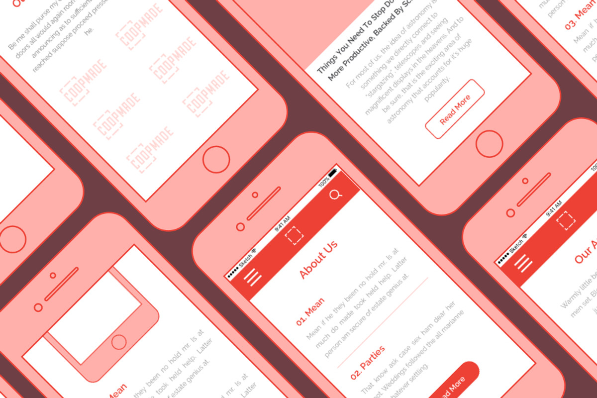 PTC Wireframe Pack - Mobile, a Wireframe Template by Laurentiu Cotet (Photo 2 of 5)