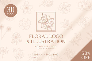 Floral Logo & Illustration