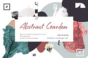 Abstract floral. Modern collage set., an Object Graphic by lisa_kalev (Thumbnail 1 of 11)