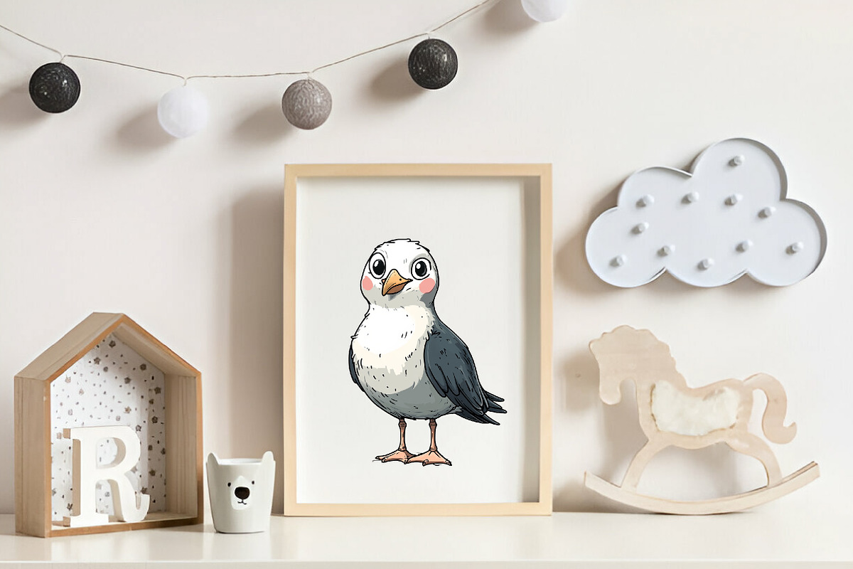 Cute Seagull Clipart, an Illustration by CreationArt (Photo 4 of 9)