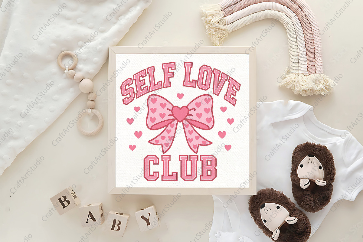 Self Love Club Valentine Coquette PN, an Illustration by CraftArtStudio (Photo 4 of 4)