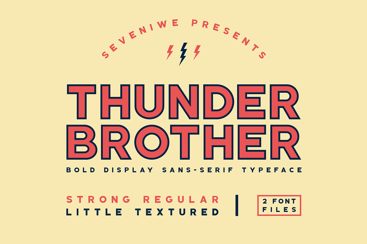 Thunderbrother - Sans-Serif Typeface, a Sans Serif Font by Roman Paslavsky (Photo 1 of 7)