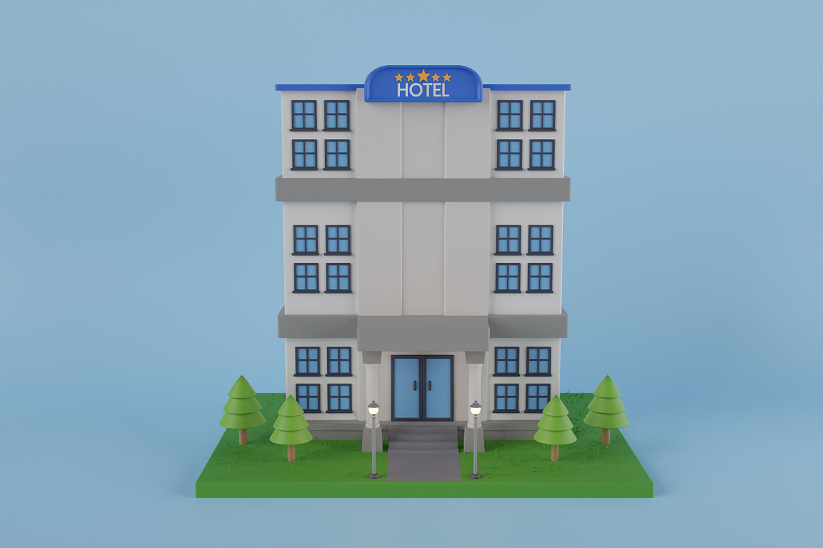 3D Building Pack, an Architecture 3D Model by novia99design (Photo 3 of 9)