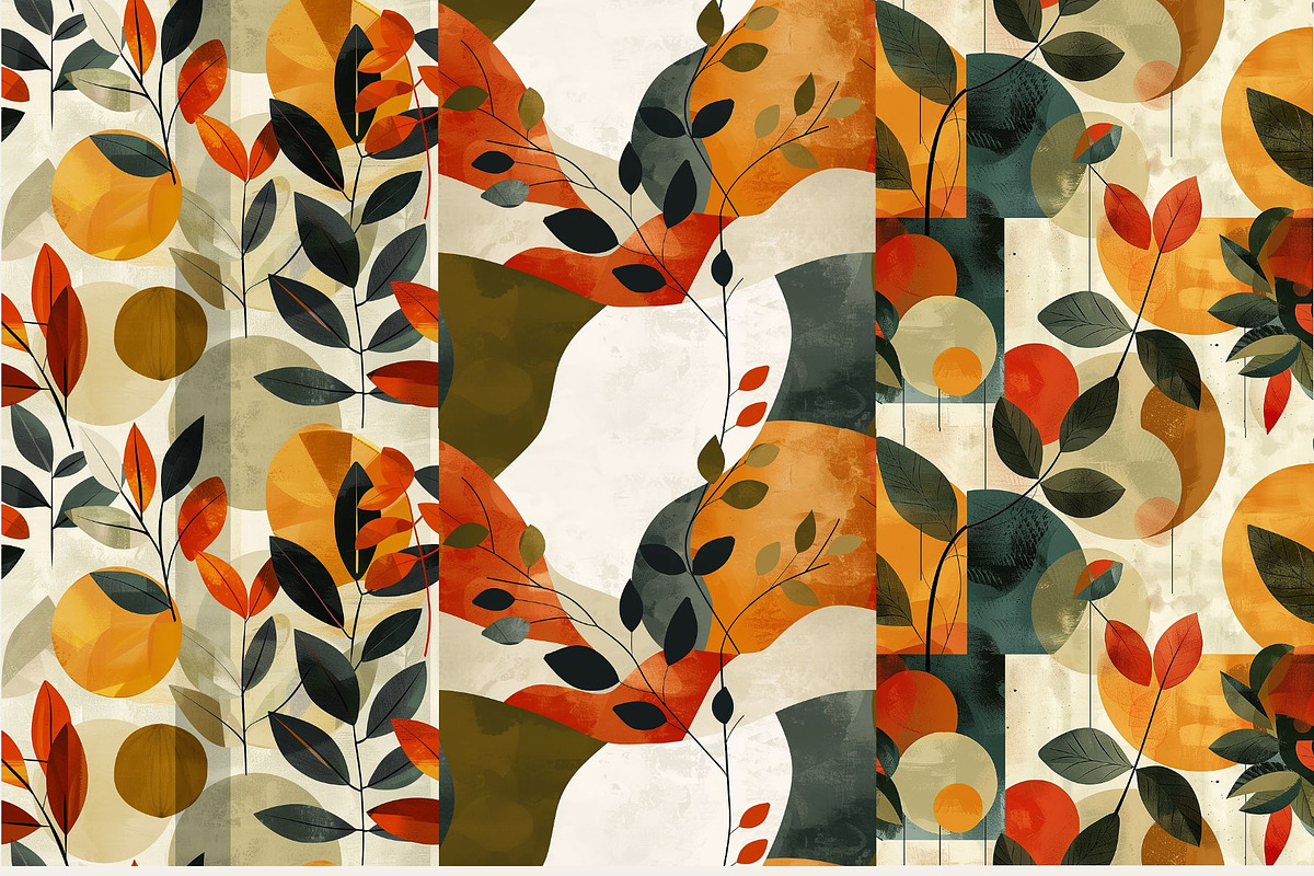 10 Organic Geometry Seamless Pattern, a Pattern Graphic by Inknfolly (Photo 3 of 7)