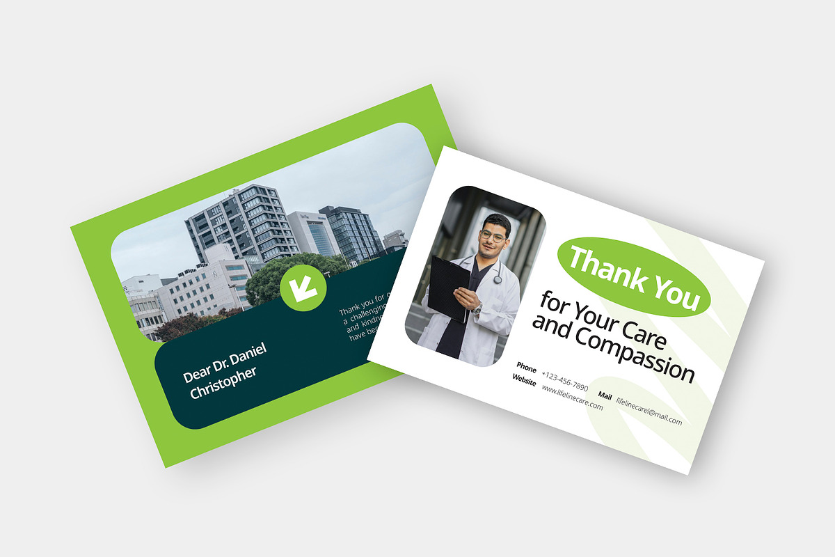 Lifeline Care -  Thank You Card, a Card Template by Esensifiksi.studio (Photo 3 of 3)