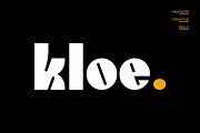 Kloe – Bold Display Font, a Sans Serif Font by Artiveko (Thumbnail 1 of 8)
