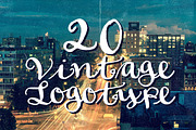 20 Vintage Logotype #4, a Branding & Logo Template by TSV Creative (Thumbnail 1 of 3)